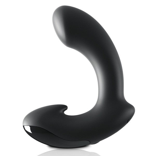 Control vibrating P-spot prostate massager in silicone