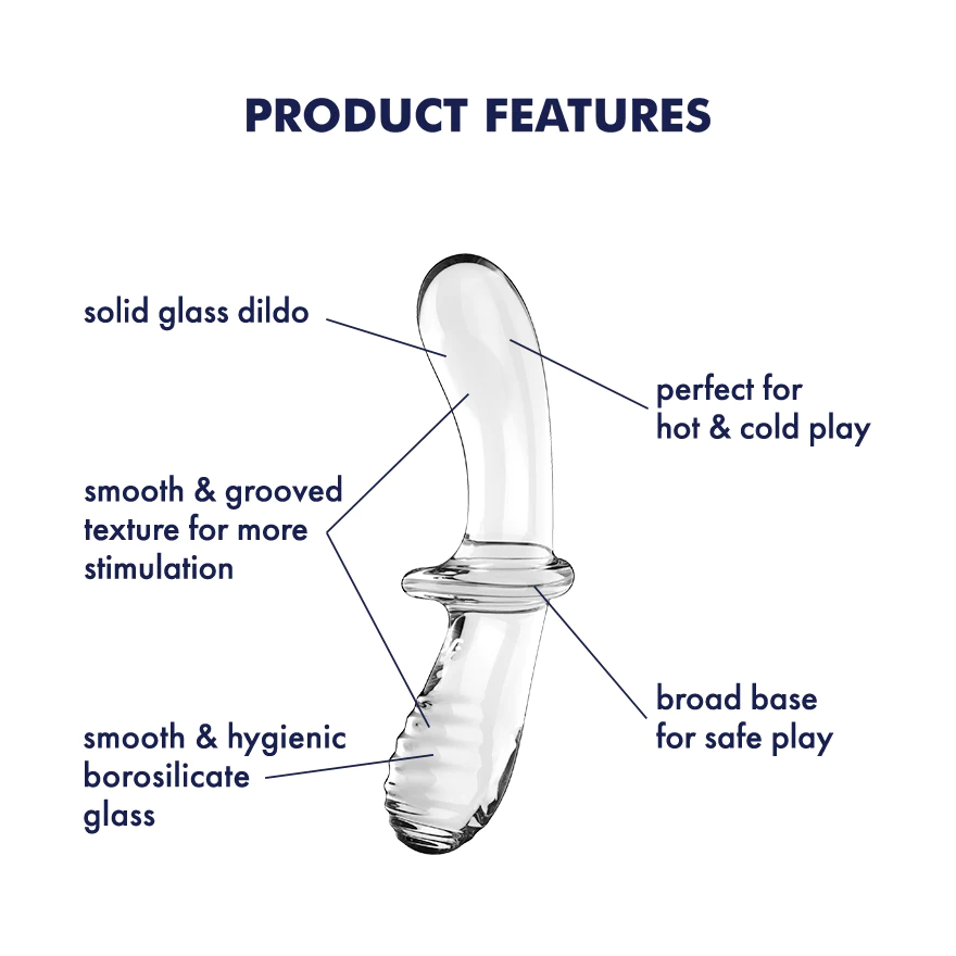 Satisfyer Double Crystal double-ended borosilicate glass dildo — view 3