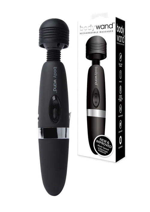 Bodywand cordless rechargeable wand massager with silicone head — view 2