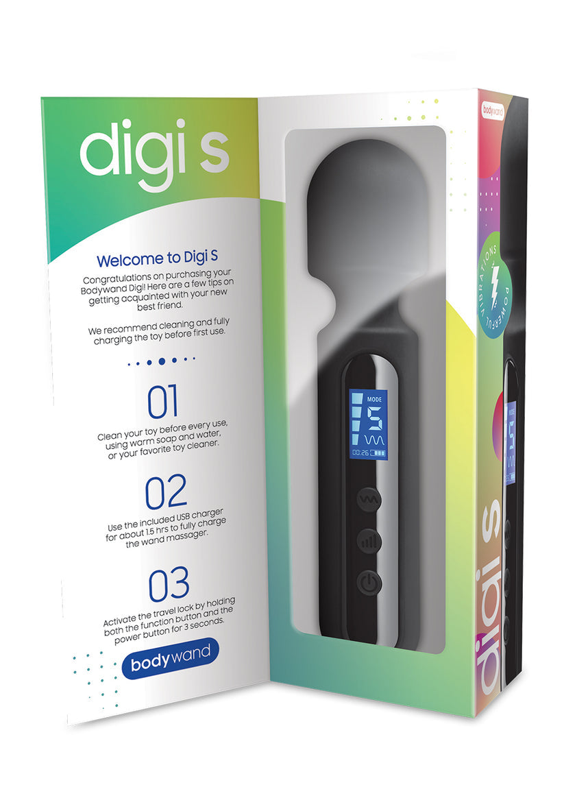 Bodywand Digi S palm-sized wand massager with digital display — view 3