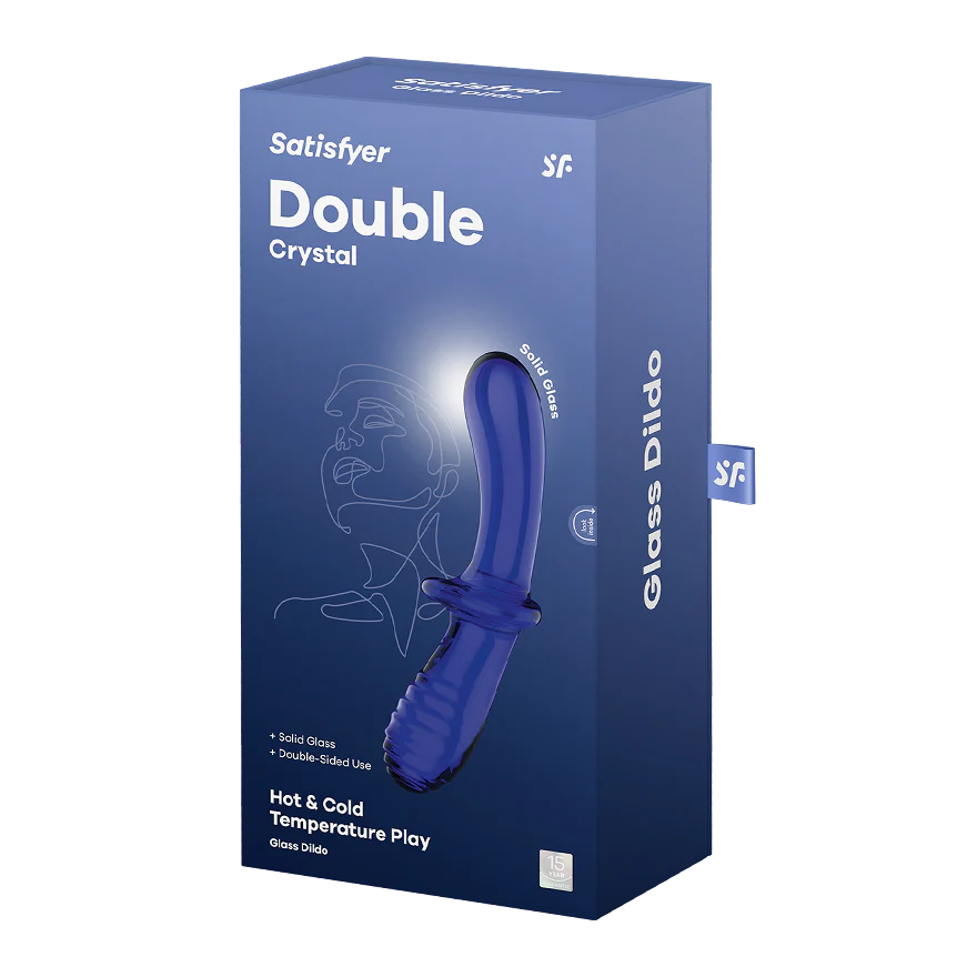 Satisfyer Double Crystal double-ended borosilicate glass dildo — view 4