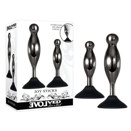 Evolved Joy Sticks two-piece silicone suction plug set