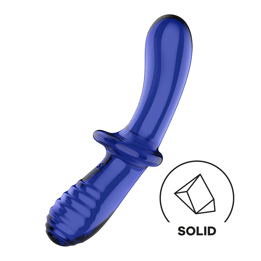 Satisfyer Double Crystal double-ended borosilicate glass dildo