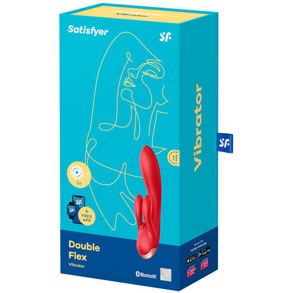 Satisfyer Double Flex flexible rabbit vibrator with three motors — view 3