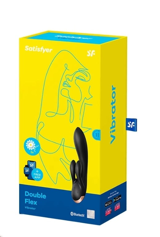 Satisfyer Double Flex flexible rabbit vibrator with three motors — view 4