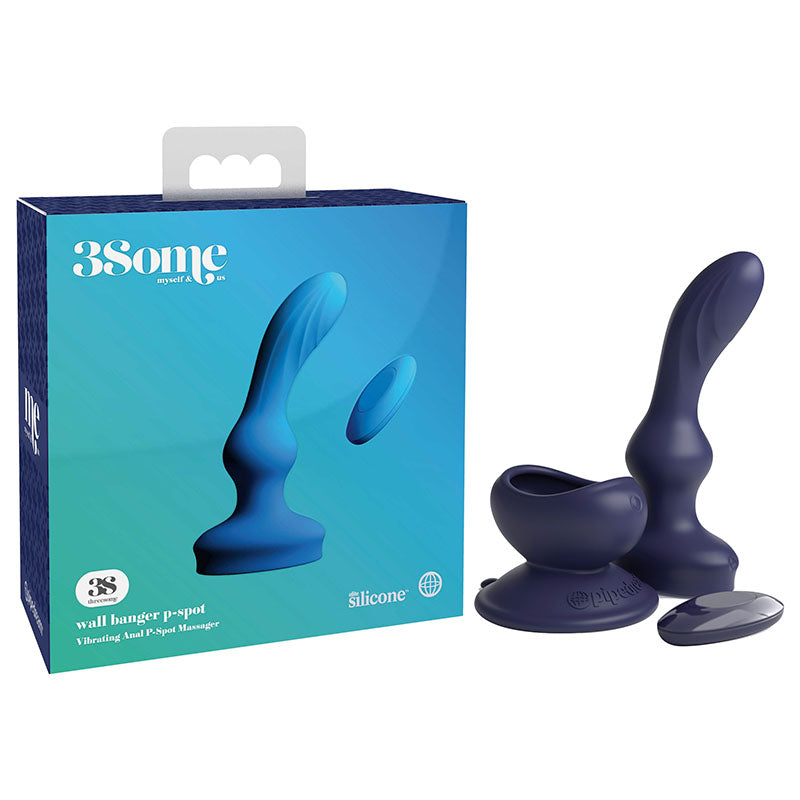 3Some Wall Banger vibrating P-spot plug with magnetic remote — view 4