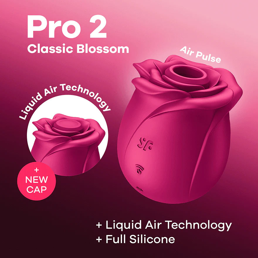 Satisfyer Blossom flower-shaped air-pulse clitoral stimulator