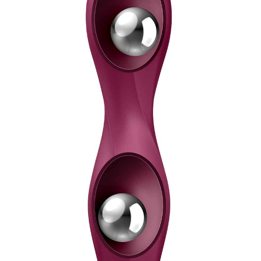 Satisfyer Double Ball-R flexible weighted silicone dildo — view 4