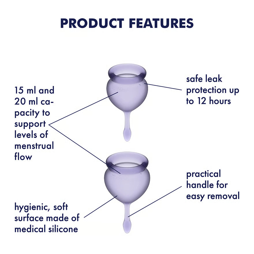 Satisfyer Feel Good menstrual cups — view 2